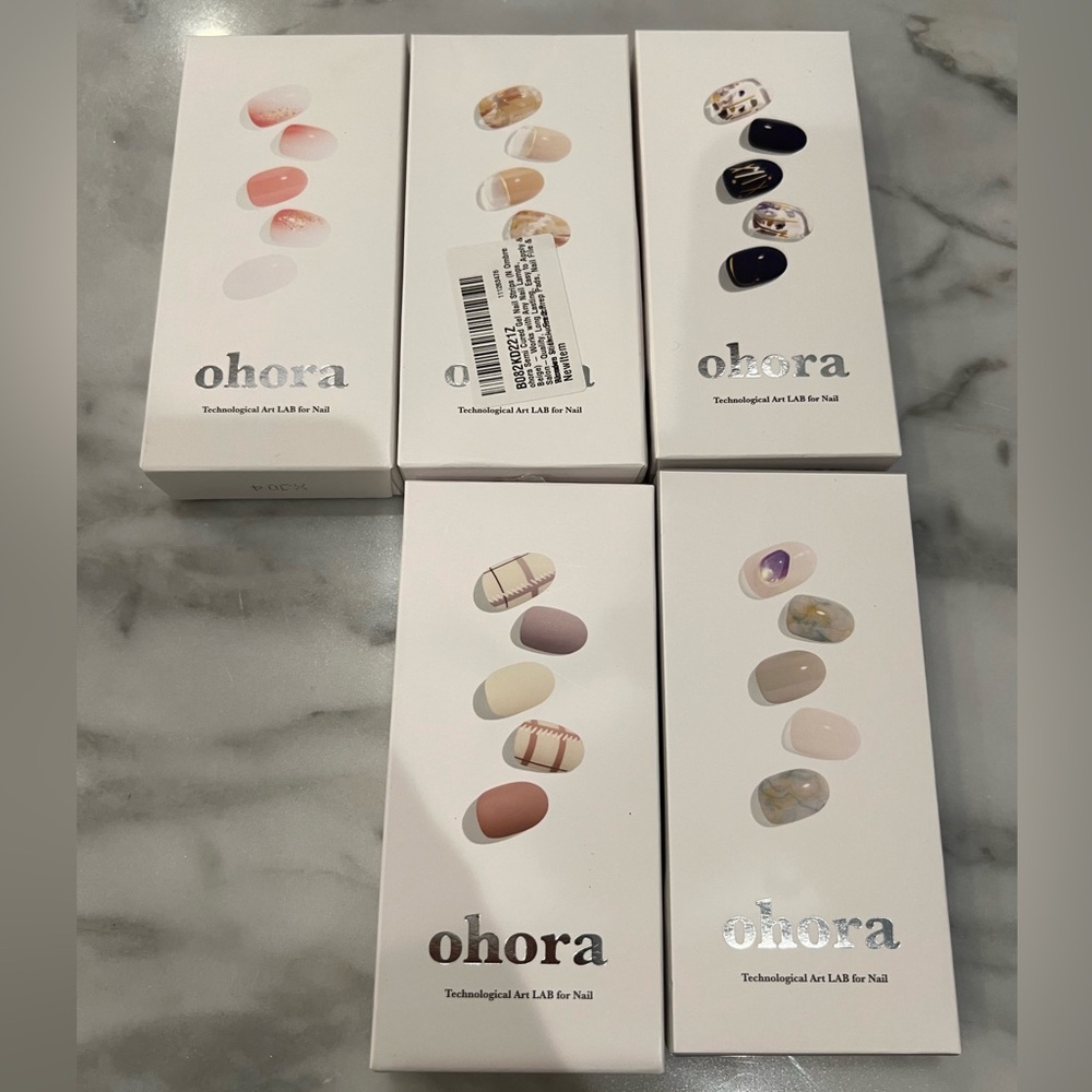 *NEW* Ohora Semi Cured Gel Nail Strips. x5 set.